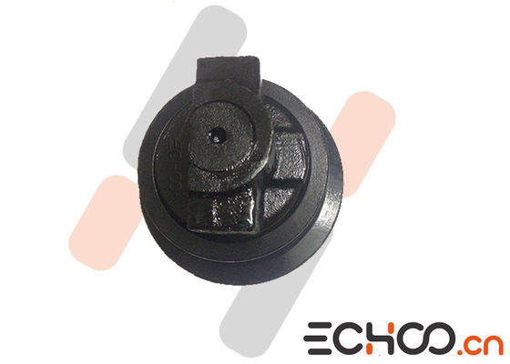 Black CAT304 Mini Excavator Rollers / Steel Mini Digger Track Rollers For CAT